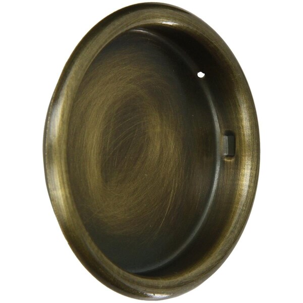 Heat Wave 125-609 2.12 in. dia. Antique Brass Finger Door Pull HE2950596 - main